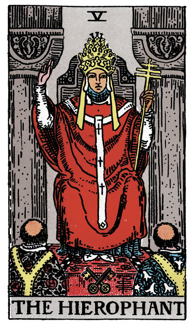 The Hierophant tarot card