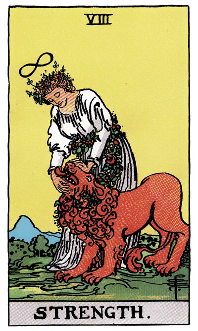 Strength tarot card