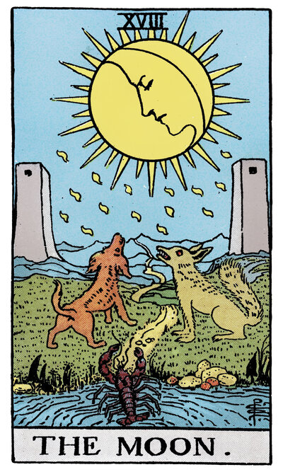 The Moon tarot card