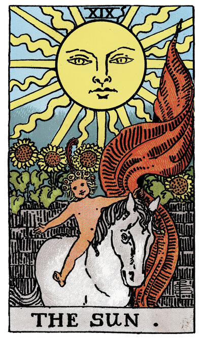 The Sun tarot card